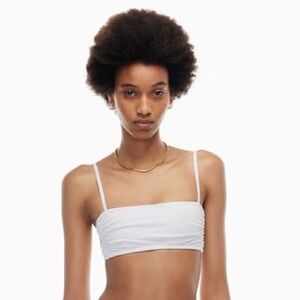 NWT Aritzia TNA Chill Malibu Ribcage Tank heather cloud white Size X Large